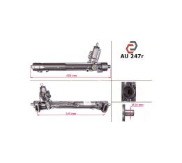 Рейка рулевая Audi A4 8T1422065P